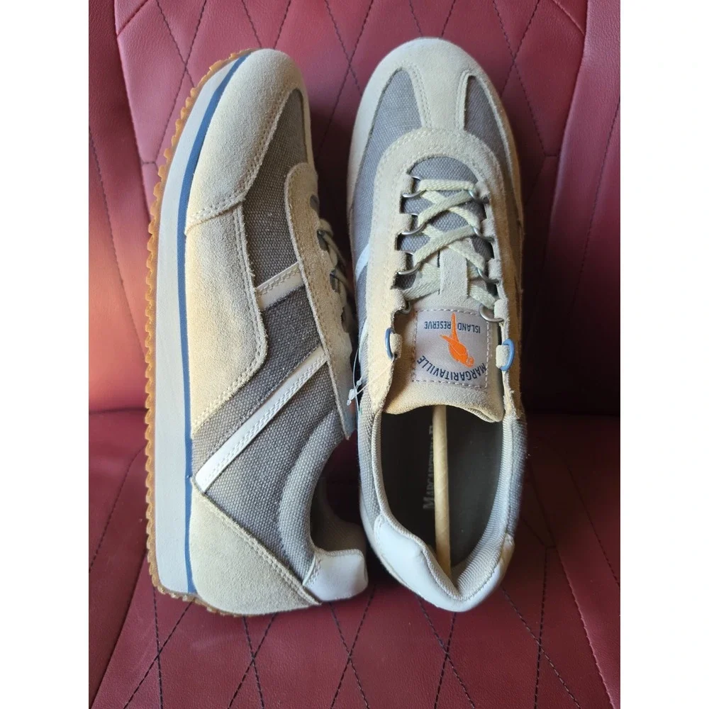 New In Box Margaritaville Equator Light Brown Men's Athletic Shoes Size 9.5